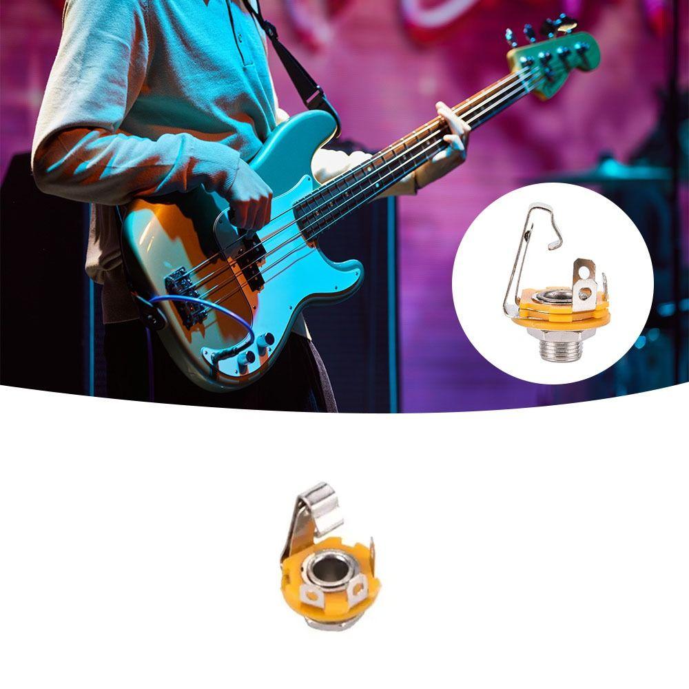 

1/4-дюймовый входной разъем для моноэлектрической гитары 1/4 дюйма (6,35) Моно-разъем