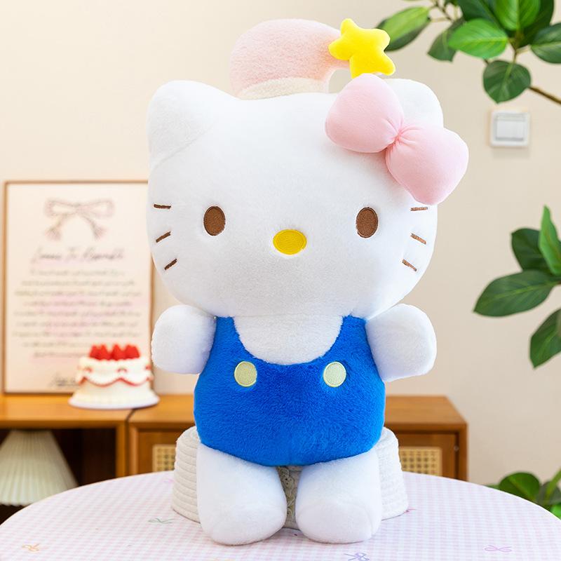 40/60cm Hello Kitty Anime Hello Kitty Stuffed Toys Plushier Soft Pillow Birthday Gifts For Girls Kawaii Hello Kitty Plush Dolls 40cm