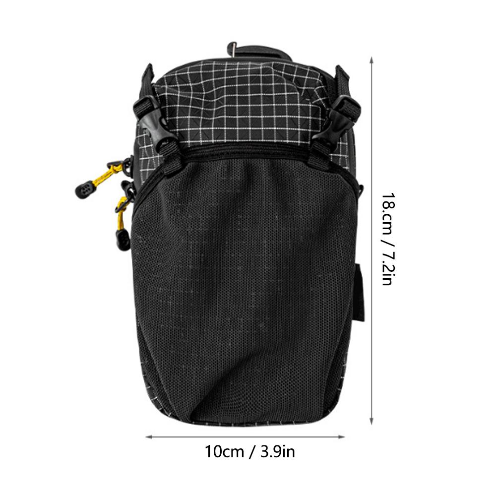 Dyneema Water Bottle Holder Bag Phone Pocket and Quick-Adjust Strap Waterproof 420D Nylon For Cycling Hiking Camping Storage