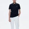 Fila Solid Color Sports Knit Polo Shirt Men Tops Black F11M228114FBK