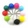 100Pcs Multi-Color Map Push Pins Round Head with Stainless Point Multi-Color Thumbnail Design Map Push Pins