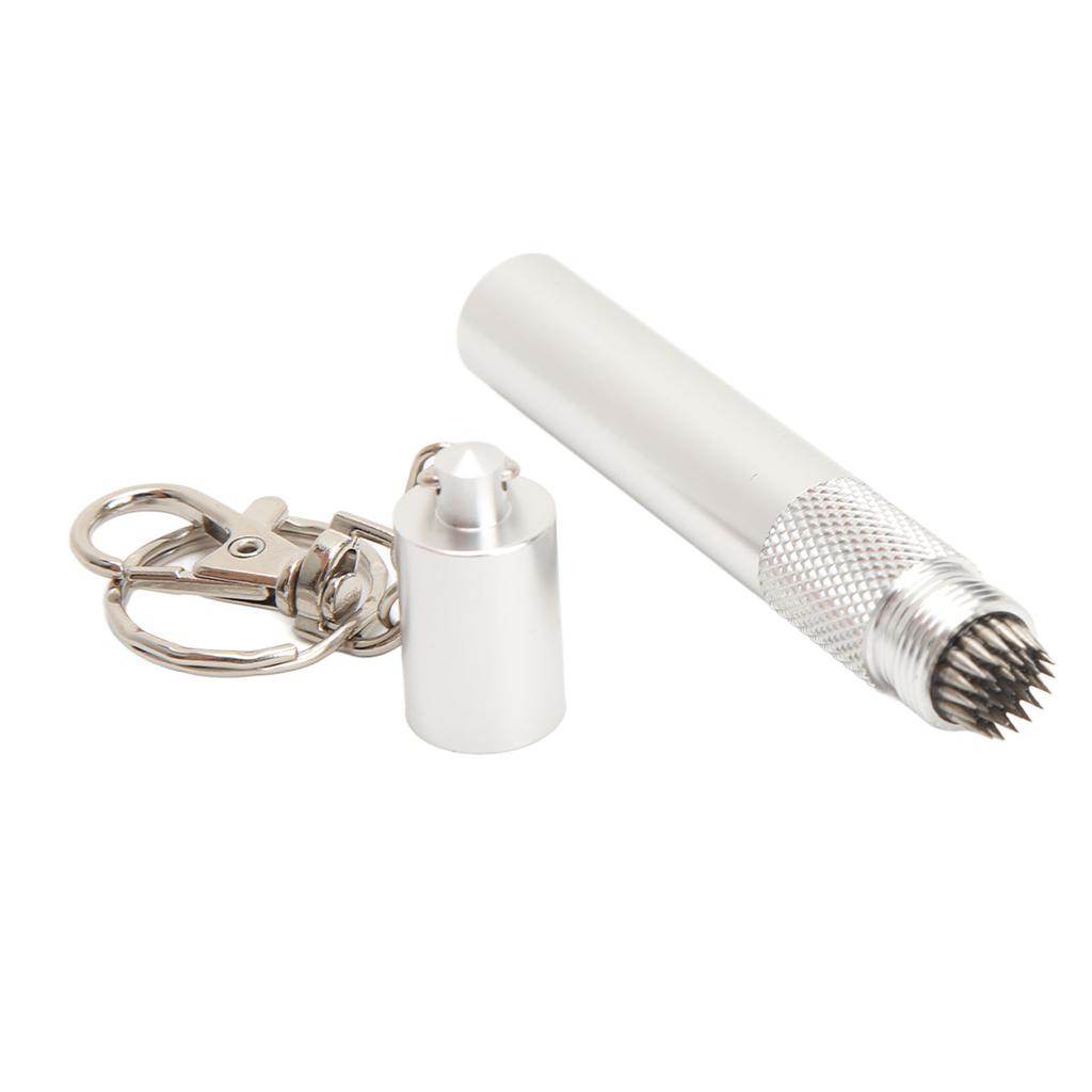 Cue Tip Pricker Tool with Key Chain 6063 Aluminum Prick Storage 2 In 1 Prevent Slip Billiard Cue Tip Pick