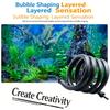 Aquarium Nano Bubble Strip, Self‑sinking Bendable Air Curtain Tube for Fish Tank Aeration Landscaping Aquarium Supplies