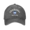 Edinburgh Scotland United Kingdom Unstructured Baseball Caps Distressed Denim UK Flag Snapback Unisex Running  Adjustable Hats