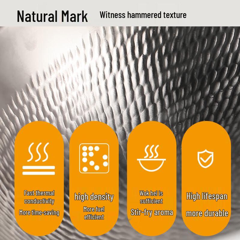 Amos 32cm Pure Titanium Non-Stick Wok