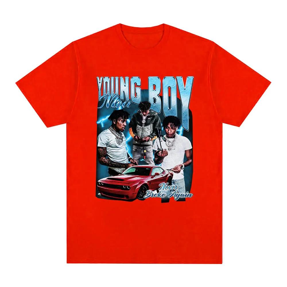 Summer Men's Letter Face Printed Round Neck T-shirt High-quality Hip-hop Retro Soft Loose Breathable Short Sleeved Shirt