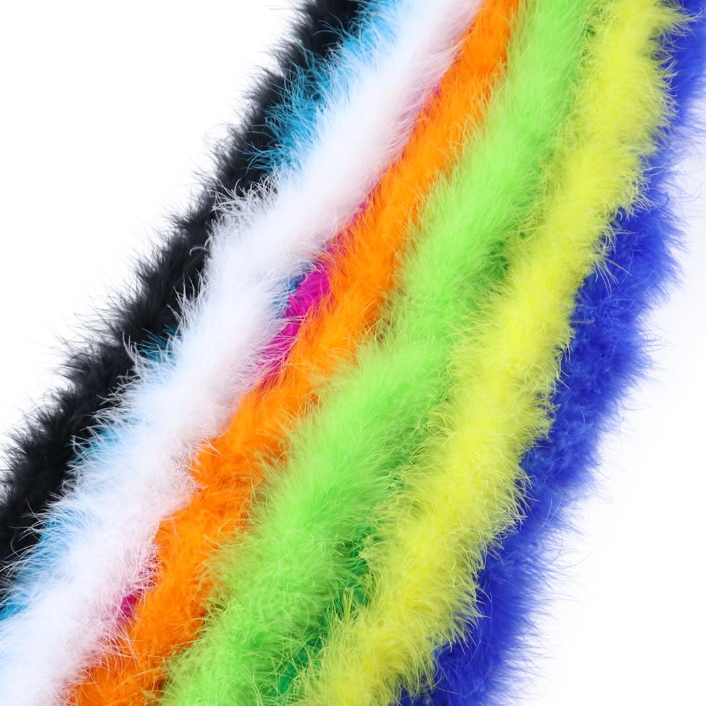 DIY 18-20 Grams Turkey Marabou Feather Boa Soft Marabou Feather Shawl for Wedding Clothing Decoration Scarf 2 Meter/pcs Plumes Trim
