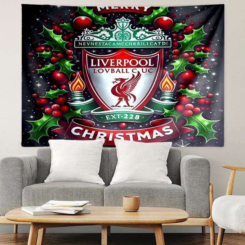 Liverpool F.C Print Tapestry, Lightweight Wall Hanging, for Bedroom, Dorm, Living Room, Home Art Decor - Birthday Christmas Gift for Friends