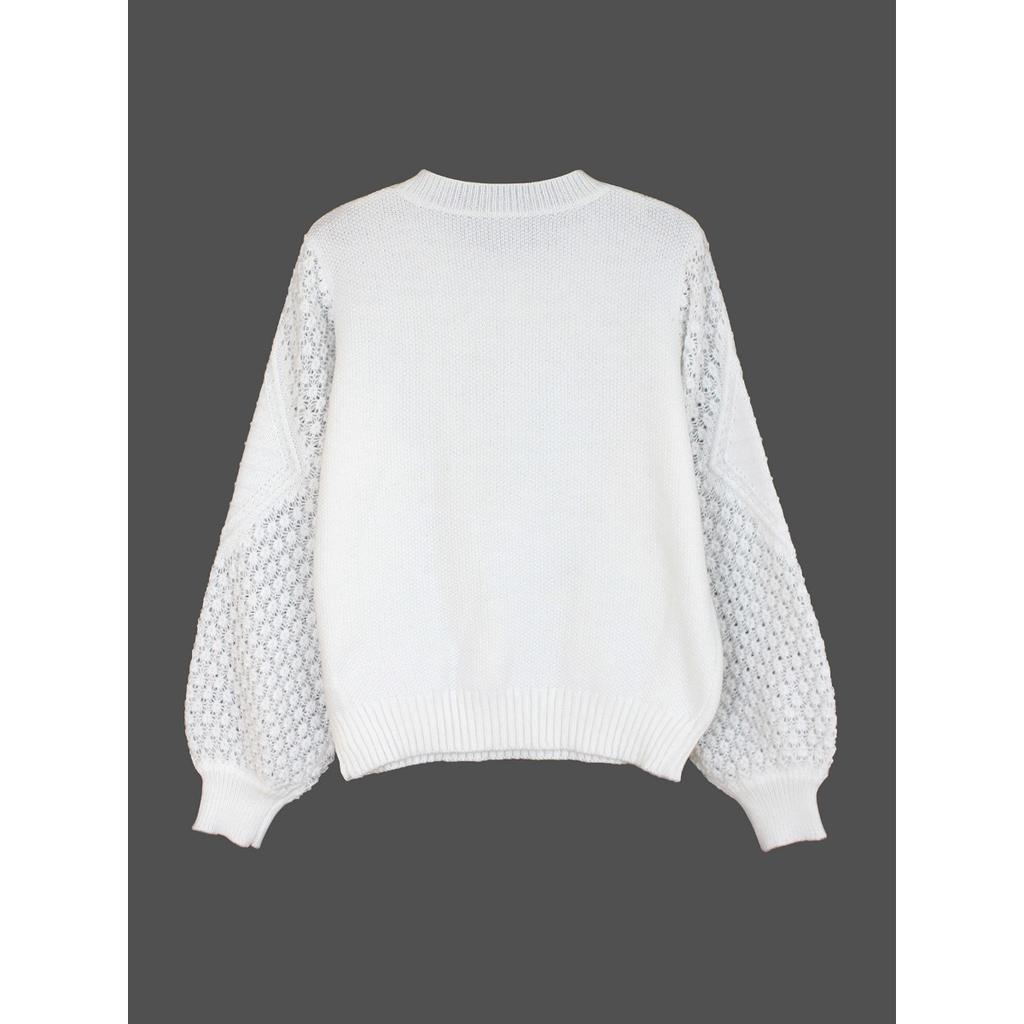 Women's Casual Round Neck Sweater - Long Sleeved, Ribbed Texture, Soft and Comfortable, Spring and Autumn Clothing | Round Neck Sweater | Texture