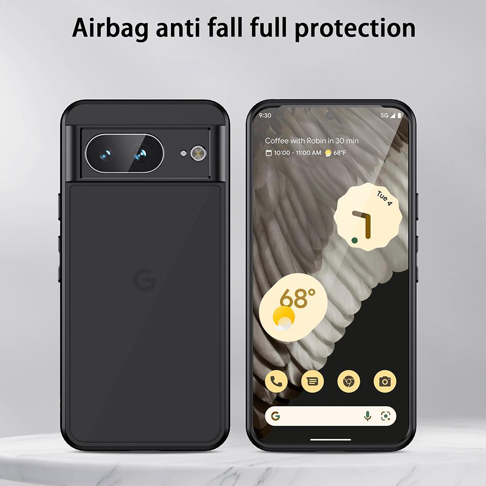 For Google Pixel 8a Case TPU+PC 2-in-1 Matte Skin-touch Phone Cover