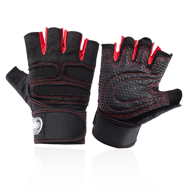 

Fitness Activities half-finger gloves men s army autumn and winter special forces outdoor tactical gloves fitness non-slip riding glo Practical Use M красный
