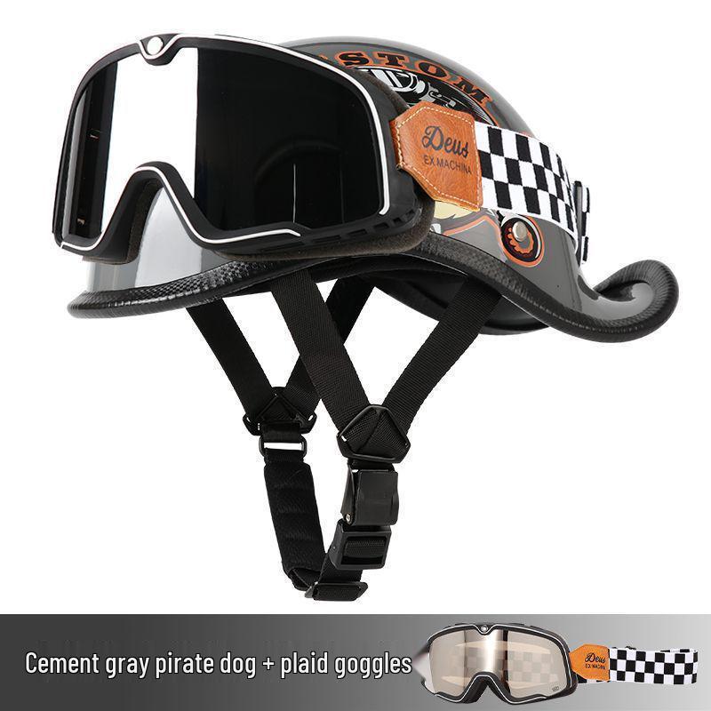 G3F Retro Japanischer Aufgebogener Heckhelm: Herren- & Damen-Cruiser-Helm für Radfahrer