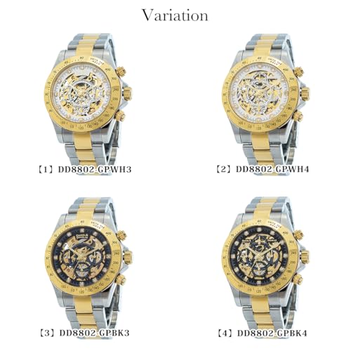 DANIEL & DOUGLAS Men's Automatic Watch DD8802 (DD8802-GPWH3)