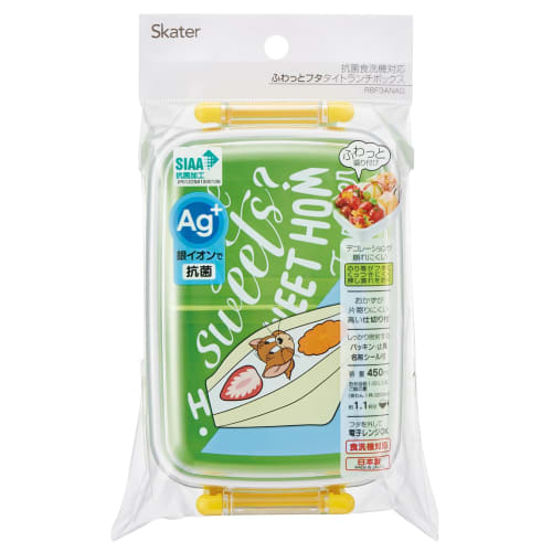 Skater Children's Lunch Box, 1 Tier, 450ml, Dome Shape, Fluffy, Antibacterial, Kids Lunch, Made In Japan, Tom and Jerry EAT RBF3ANAG