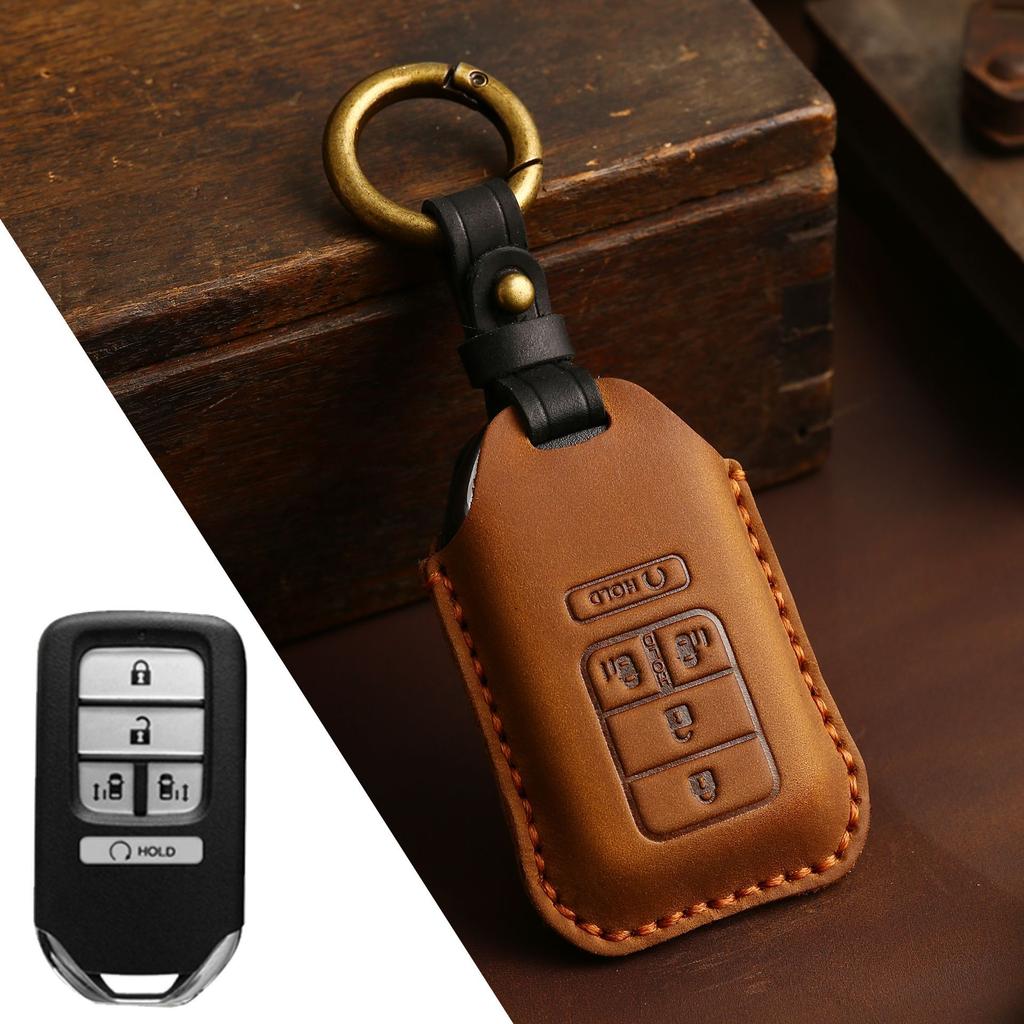 Suitable for Honda key case CRV Lingpai XRV 10th generation Civic Accord Crown Fit leather car key case