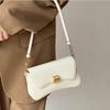 Baguette bag, new simple casual solid color underarm women's bag, urban style versatile diagonal span shoulder women's bag