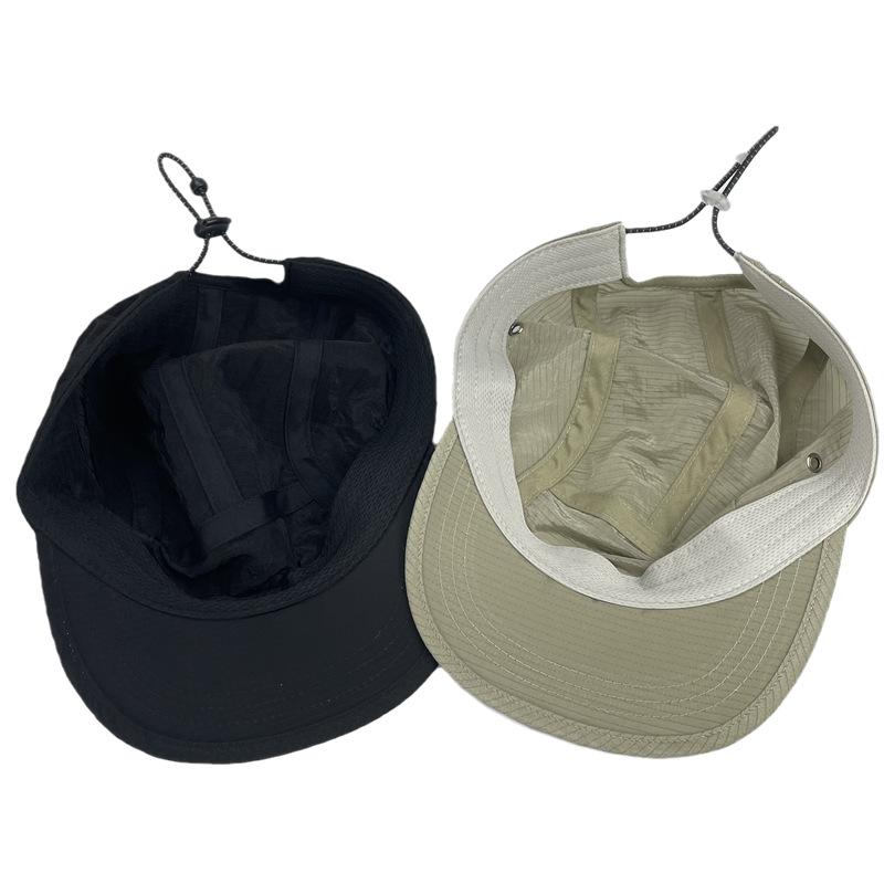 Five-Panel Nylon Camp Cap With 3D Embroidery Fashionable Hip Hop Style Winter Sports Camping Cycling Beach Scenes Custom Logo