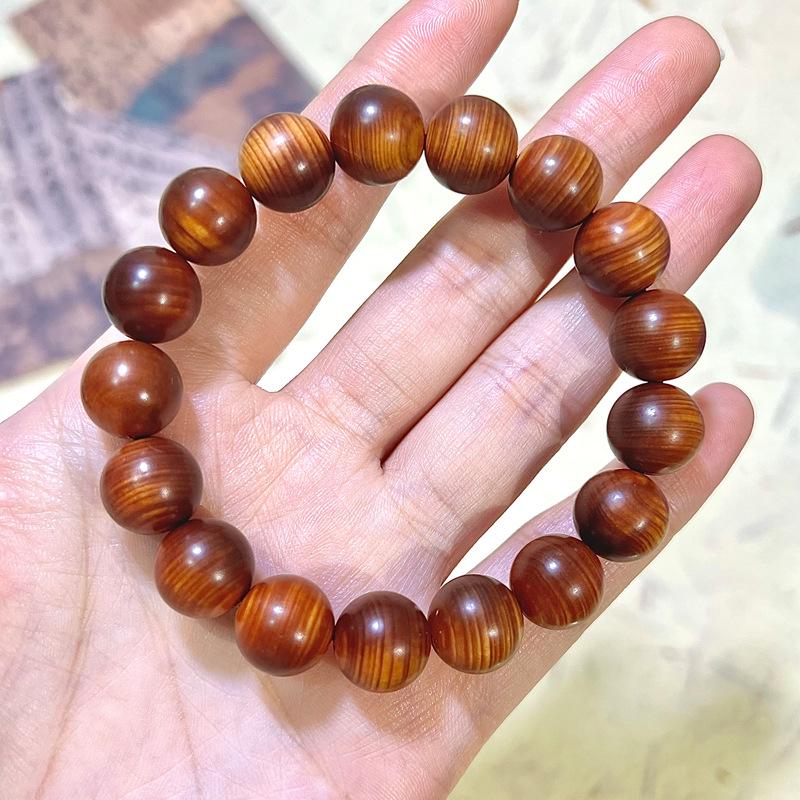 Aged Taihang Cypress Beads: Natural, High-Oil, Handcrafted Play Beads for Men & Women