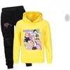 Kpop Witch Hunt Group Printed Boys and Girls Hoodies+Sports Pants Autumn Sweet and Comfortable Set