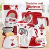 Kids' Play Kitchen Set: Iron, Vacuum, Washer, Juicer