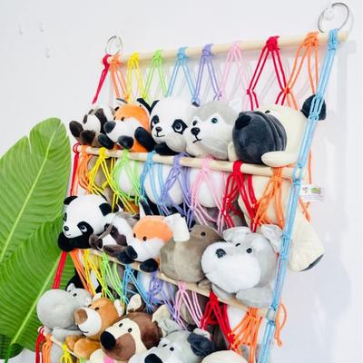 Stofftier Netz Hängematte Spielzeug Hänge-Organizer Wandmontierte Stofftier Aufbewahrung Hängematte Für Kinderzimmer Spielzimmer Heimdeko