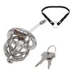 Ultra Small Metal Chastity Lock CB6000s: Male BDSM Master-Slave Birdcage Pot Lid Head Training Tool.