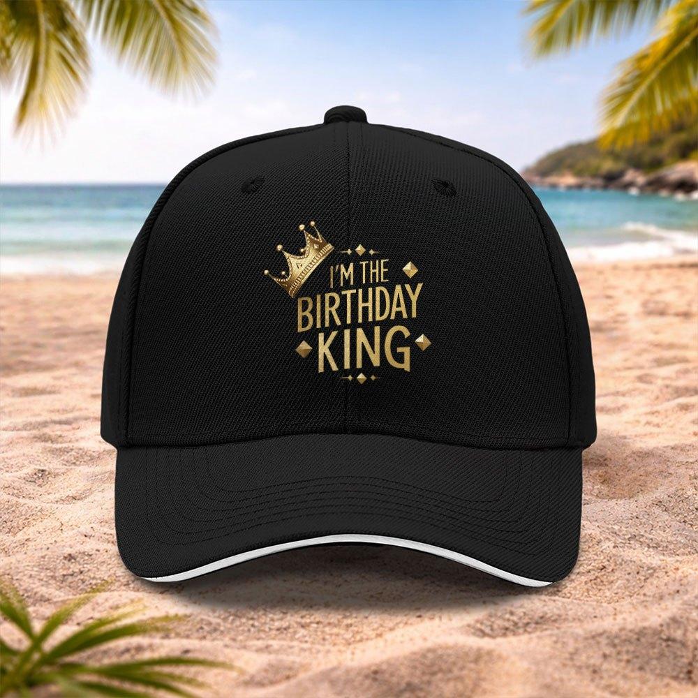 Birthday King Crown Baseball Cap Lightweight Adjustable Unisex Cap for Running Fitness Outdoor Activities