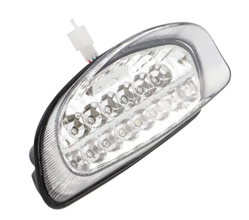 

Honda CBR 1100XX Hornet LED taillights with turn signals and license plate Clear smoked lenses for brake and small 250/600 light. light. (Clear Lens)