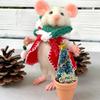 Needle Felted Christmas Needle Felted Mouse Christmas Felt Mice Ornaments  for Christmas Decor