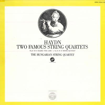 LP Record HUNGARIAN STRING QUARTET - Haydn: String Quartets No. 67 In D  HRS1504VX COLUMBIA 1971 Japan Classical Used