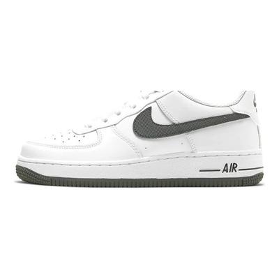 Air Force 1 Low GS White Iron Grey Kids Sneakers Obsidian DJ4617-100