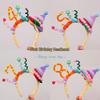 Cartoon Chenille Stem Headband for Kids' Birthday and Holiday Photos