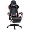 Office Chair, Gaming Chair, 1 Headrest, 1 Lumbar Support, Pink + Black