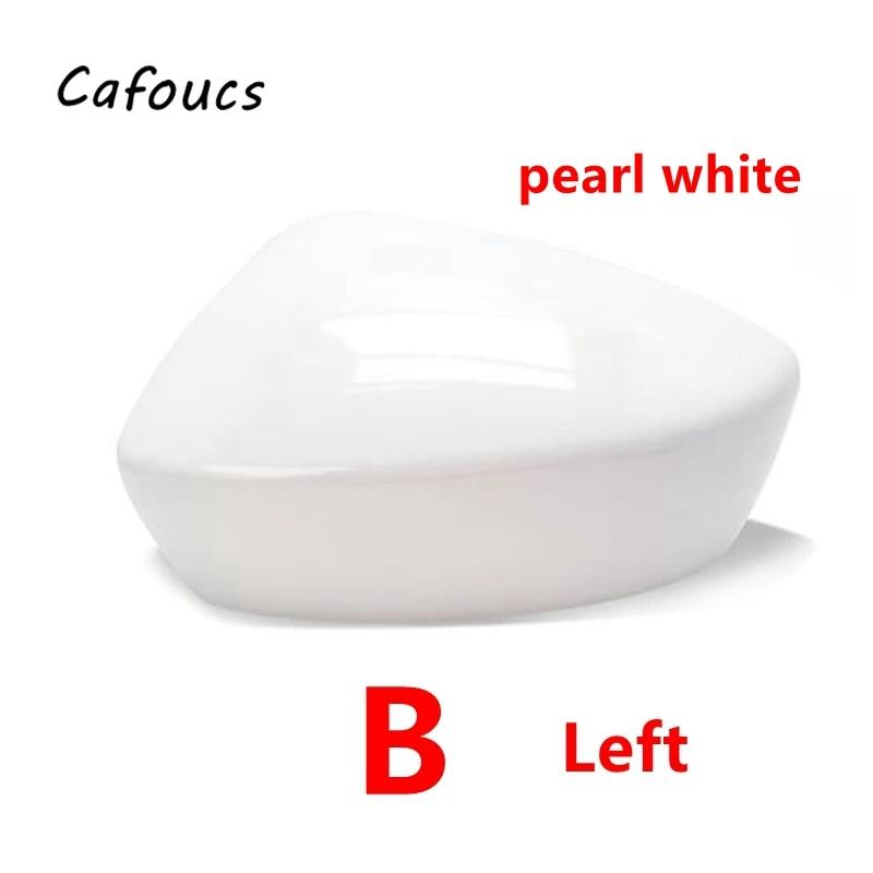 Cafoucs Car Rearview Mirror Cover Cap Shell Housing  For Mazda CX-5 CX5 2012 2013 2014 Accessories