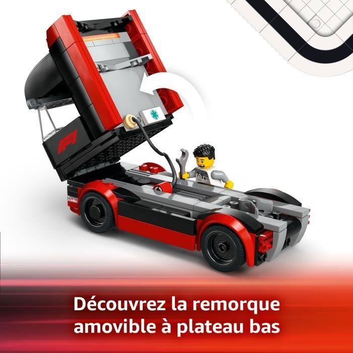 LEGO City 60445 Camion de F1 avec voitures de F1 RB20 et AMR24 - Jeu pour garçon dès 8 ans
