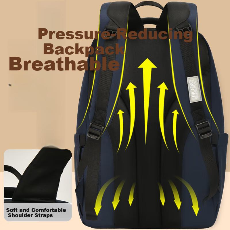 UNIVERSITY OF OXFORD Backpack for Middle School Boys, High School Students Backpack with Large Capacity,