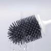 Bathroom Black Toilet Brush Soft TPR Silicone Brush Head No Dead Corners  Floor-standing Cleaning Brushes WC Accessories