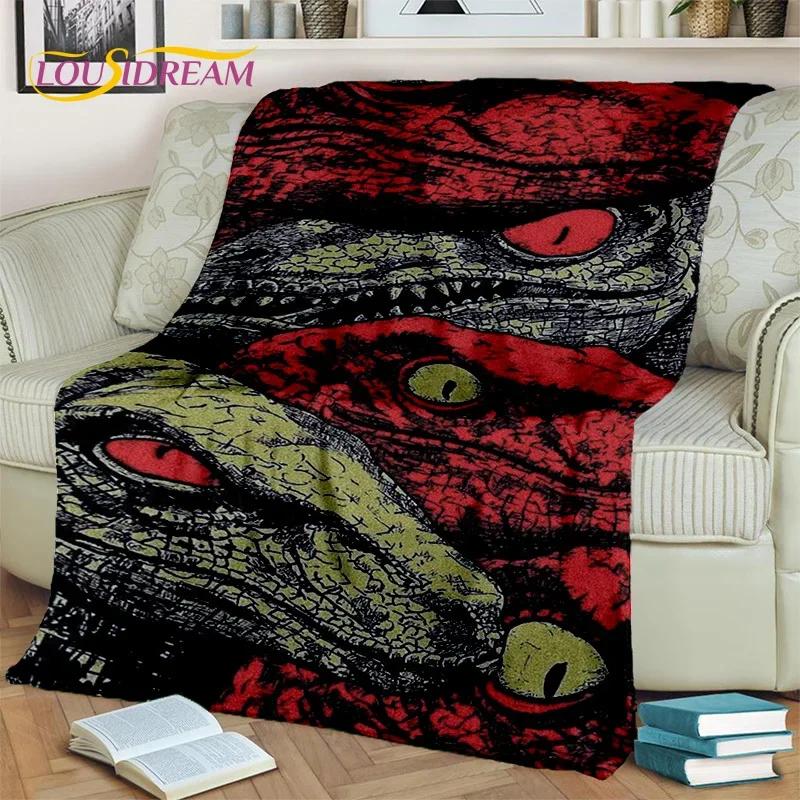 Jurassic Park Dinosaur 3D Cartoon Blanket,Flannel Throw Blanket for Home Bedroom Bed Sofa Picnic Office Hiking Leisure Nap Gift