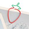 20Pcs Paper Clips 2‑Color Fruit Shaped Bookmarks Planner Clip Pin Office Supplies School Gifts