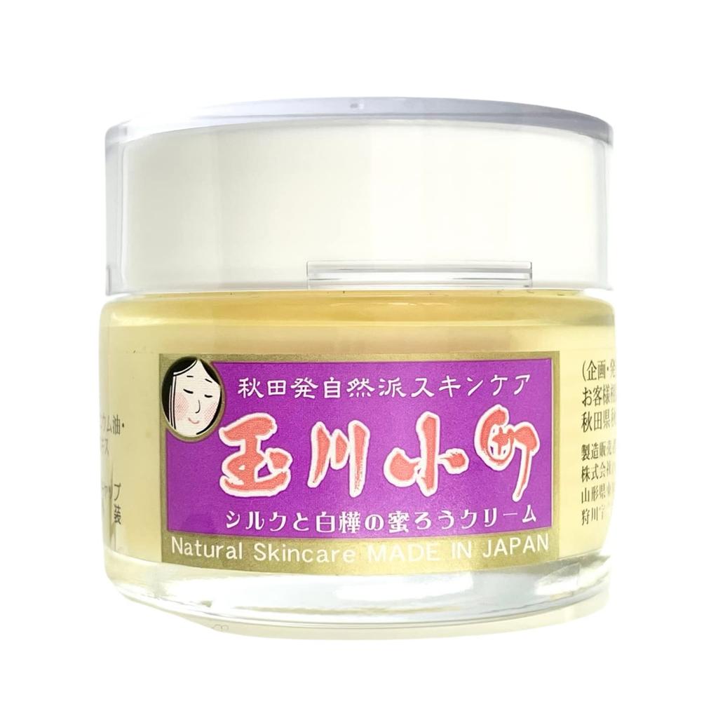 Tamagawa Komachi Silk and Birch Beeswax Cream 40g Additive-free, Naturally Derived Moisturizing Balm for the Whole Body Nominated for the NY Beauty