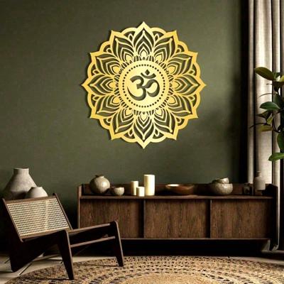 Metal Mandala Wall Art - Modern Yoga Meditation Decor, Waterproof & Rustproof, Home, Bedroom, Bathroom Wall Decoration