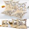 Gold Foil Printing Pillow Case Sofa Waist Throw Cushion Cover Home Decor 