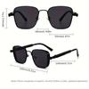 Vintage Metal Steampunk Sunglasses Men Women Fashion Square Sun Glasses Sunscreen Sunshade Glasses