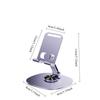 1PC all-metal 360-degree rotating mobile phone holder desktop universal bracket folding