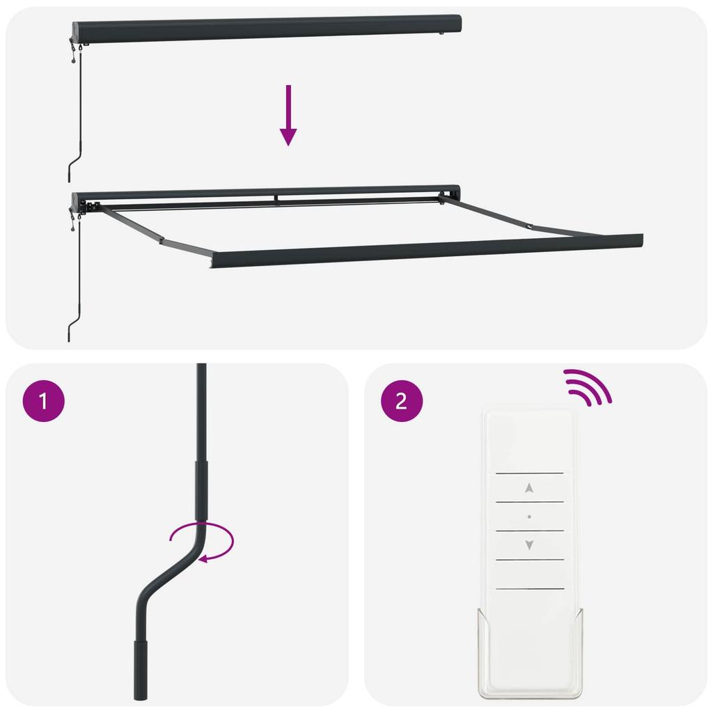 Retractable Awning Beige 300 X 250 Cm Fabric and Metal