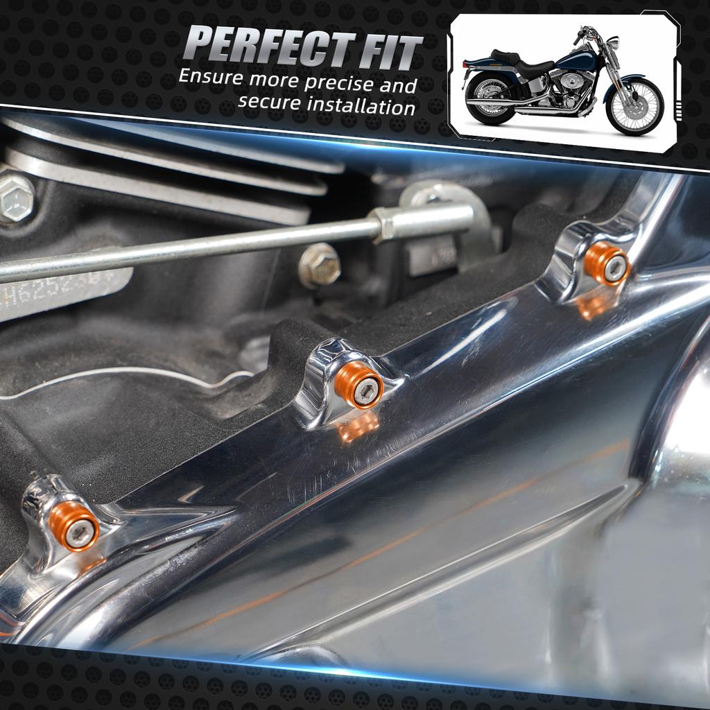 13pcs Primary Cover Bolt Decorative Rings For Harley M8 Street Glide Road Glide Road King 2017-2023 Ultra Limited Electra Glide