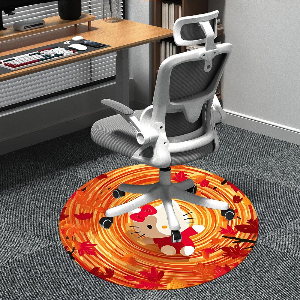 

1pc Hello Kitty Chair Carpet for Office Non-Slip,Machine Washable Rug for Office, Room - Holiday Decor - Machine Made yy251017291 80cm by 80cm