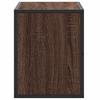 Mobile TV Effetto Rovere Marrone 60 x 31 x 39,5 cm Truciolato e Metallo