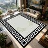 Black White New Chinese Style Living Room Carpet Home Decoration Luxury Non-slip Soft Rug Easy Clean Short Velvet Big Floor Mats