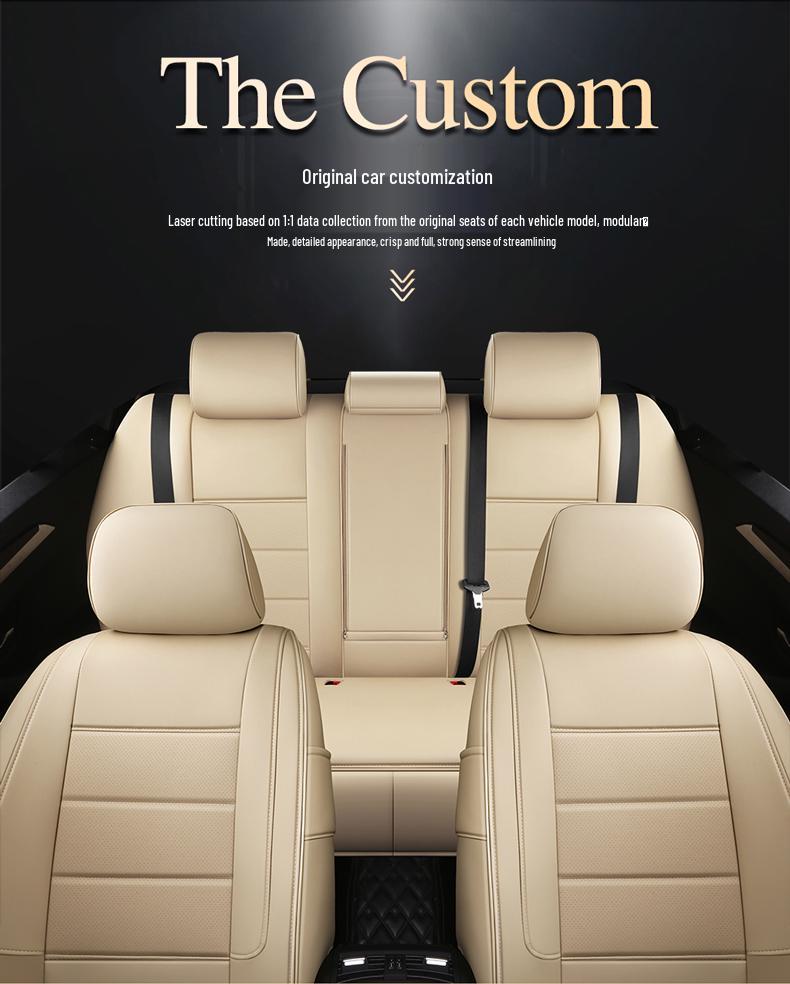Custom-Made, All-Season, Thicker Car Seat Covers for New and Old Models, Full-Coverage
